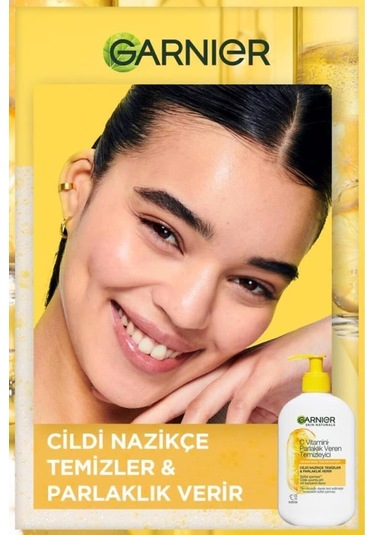Garnier Serum 30 ML + Aydınlatıcı Krem 50 ML + C Vitamini Parlaklık Veren Temizleyici 250 ML