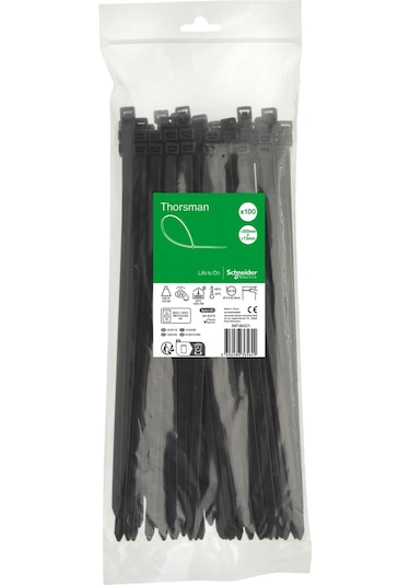 Schneider Electric Imt46421 300x7,6 Siyah Kablo Bağı Klips 100'lü Paket