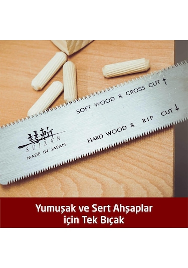 Suızan Suizan Sfl004 Mini Flush Cut Çift Taraflı Japon Testeresi 15 Cm