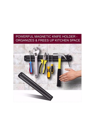 Sagit Manyetik Duvara Monte Mutfak Mıknatıs Bar Tutucu Vitrin Şerit 33 Cm