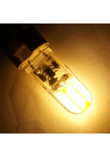 Kısılabilir Gy6.35 Led Lamba Dc 12v Silikon Led Cob Ampul 3w Halojen Aydınlatmayı Değiştirin