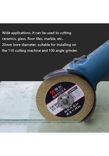 Singree 110mm Çap 20mm Delik Elmas Disk Seramik Sıradan Cam Mermer Kesme Taşlama