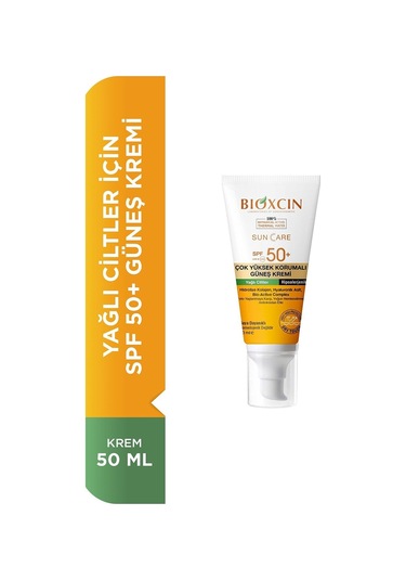 Bioxcin Sun Care Çok Yüksek Korumalı Yağlı Ciltler İçin Güneş Kremi SPF50+ 2 x 50 ML