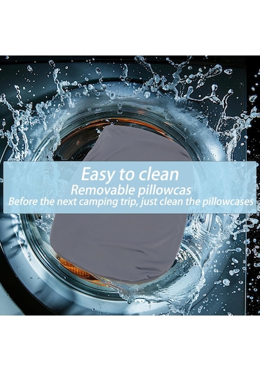 Geeksen Taşınabilir Hafif Seyahat Boyun Yastığı, Hafıza Köpüğü Ve Kolay Temizlenebilir Kılıf İle Rahatlık Sunar Gri