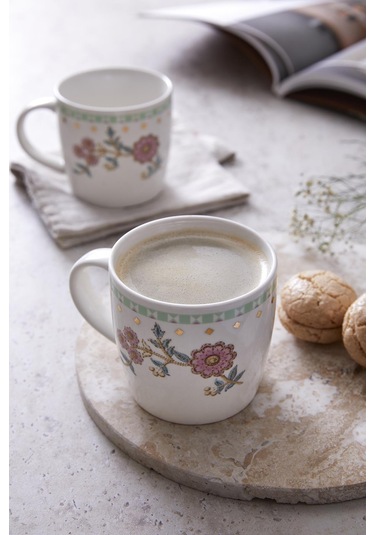 Kütahya Porselen Bone Juliet 350 Cc Mug Bardak Chirpy Çok Renkli