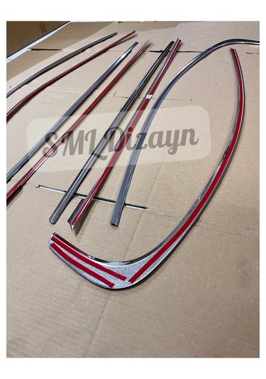 Bmw F30 Krom Cam Çıtası Nikelaj Tamtur F30 Cam Çerçevesi