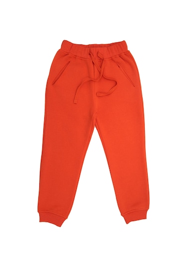 Recycle Pamuk  Şardonlu Kışlık Orange Kız Çocuk Eşofman Altı Turuncu