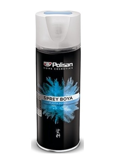 Polisan Plastik Yüzey Sprey Boya Mat Siyah Ral 9004