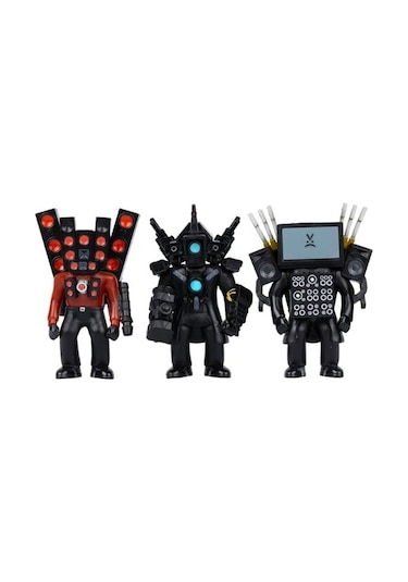 Skibidi Toilet Titan Pack 3'lü Koleksiyon Figür Seti - Orijinal Lisanslı Oyuncak