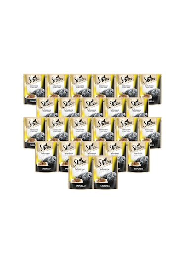Sheba Selection Tavuk Etli Pouch Yetişkin Kedi Yaş Maması 24 x 85 G