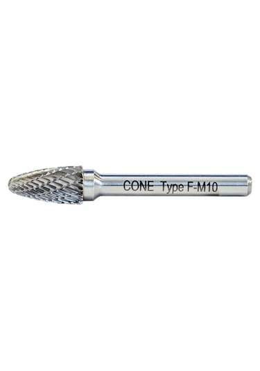 Cone Cone F Tipi Kavisli Silindir Karbür Kalıpçı Frezeleri 10mm