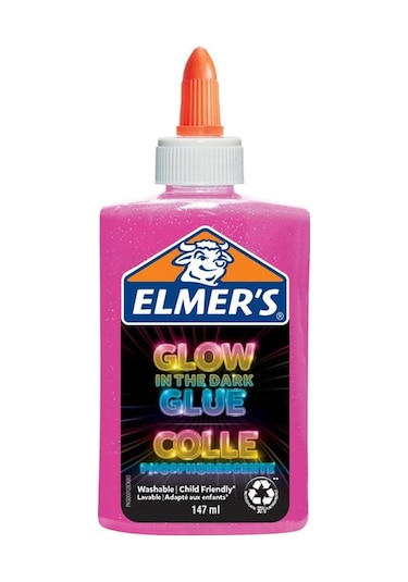 Elmers Karanlıkta Parlayan Yapıştırıcı 147Ml Pembe 2162079