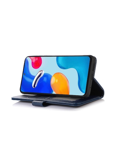 İphone Uyumlu 16 Plus Kılıf Pu Deri Çanta İnek Derisi Doku Standı Telefon Kılıfı