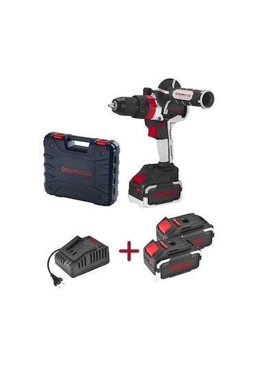 Specco XSP20V-4041 Profesyonel 20 V 80 NM 4 Ah Çift Akü Çantalı Akülü Darbeli Delme Vidalama