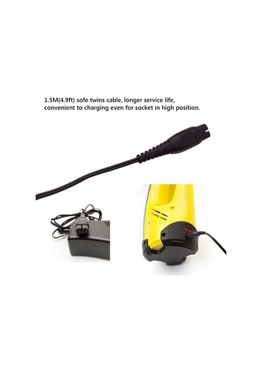 Shineyee Karcher Penceresi Süpürgesi İçin Değiştirme Şarj Cihazı - Wv50/wv60/wv70/wv75 Uyumlu - Dc 5.5v 0.6a - Siyah - Avrupa Standardı