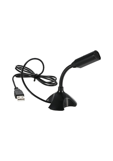 Jms Usb Masaüstü Mikrofon Siyah Web 360 Derece Ayarlanabilir Bilgisayar İçin Usb Masaüstü Mikrofonu