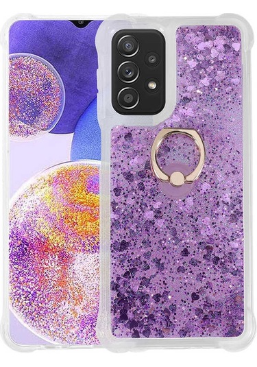 Galaxy Uyumlu A23 Kılıf Tchs Milce Kapak - Mor Mor