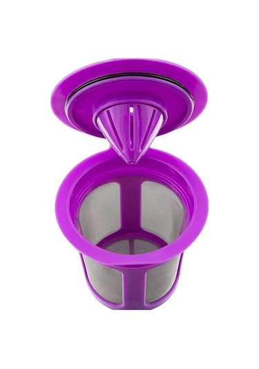 Hfambition Tekrar Kullanılabilir Kahve Filtre Kabı - Taze Kahve Keyfi İçin Mükemmel Çözüm Mor