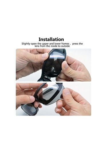 Yaozixa Askeri Kaliteli 4 Çeşit Lensli Polarize Koruyucu Gözlük - Rüzgar, Kum Ve Uv Koruma - Bisiklet, Sürüş, Outdoor Etkinlikler İçin Gri