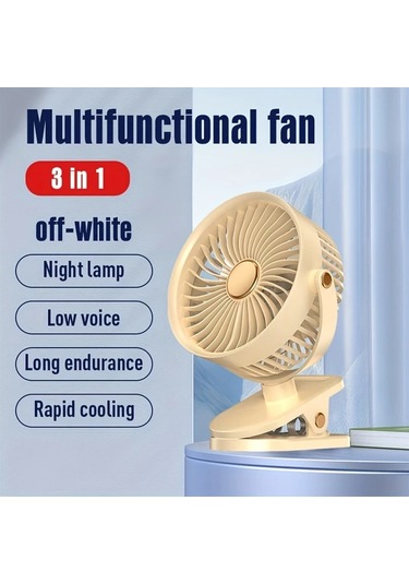 Willowhaven Type A Usb Mini Klip Fan Multifonksiyonel Taşınabilir Ayaklı Aydınlatmalı Camping Ofis