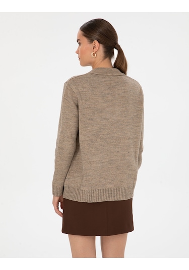 Pierre Cardin Kadın Bej Kazak /triko 50317226-vr011 Bej