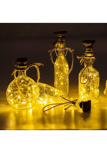Pazly Güneş Enerjili 20 Led Şişe Dekoratif Işık Zinciri - 2 Metre