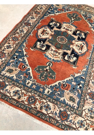 El Dokuma Ipek Yün Iran Tebriz Halı 292X200Cm 008