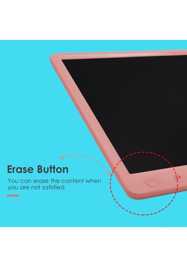 Ximistore9 "15 İnç Lcd Çocuk Yazı Tahtası - Tek Tuşla Silme, Duvar Karalamalarını Önler, Çizim Tableti" Diğer