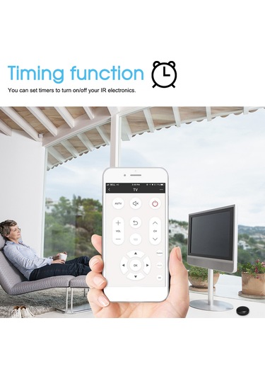 Geeroyoo Tuya Wifi Akıllı Ses Kontrollü Evrensel Kızılötesi Kumanda, Google Home/amazon Alexa Uyumlu, Tv/klima/perde İçin