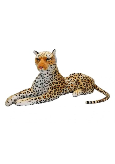 Leopar Peluş Oyuncak Açık Sarı