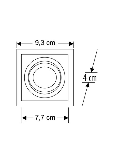 Puma Kare Beyaz Dekoratif Spot Ct-5003 Diğer