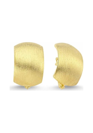 Sembolgold Altın J Küpe Taşsız Matsimli Model