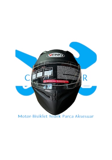 Çeneden Açılır Kask Siyah