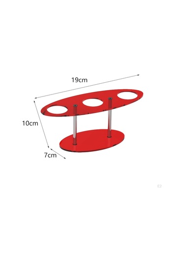 Kırmızı Doğum Günü İçin Koni Tutucu Waffle Dekoratif Raf Suşi El Rulo Standı