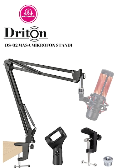 Driton Ds-02 Profesyonel Kondenser Masa Tipi Mikrofon Standı