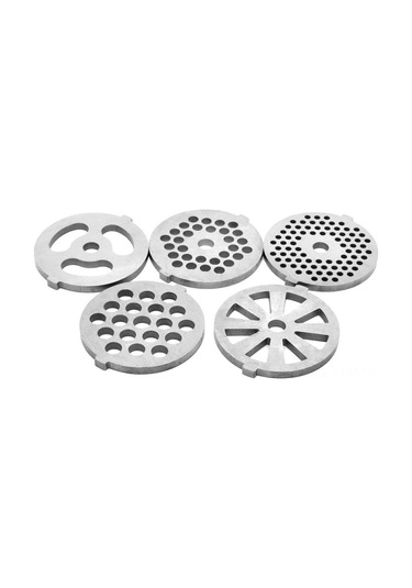 Geeksen Gıda Minyatörü Ve Et Kesme Aleti Aksesuarı İçin Paslanmaz Çelik Et Dilimleme Diskleri 5 Adet Gümüş