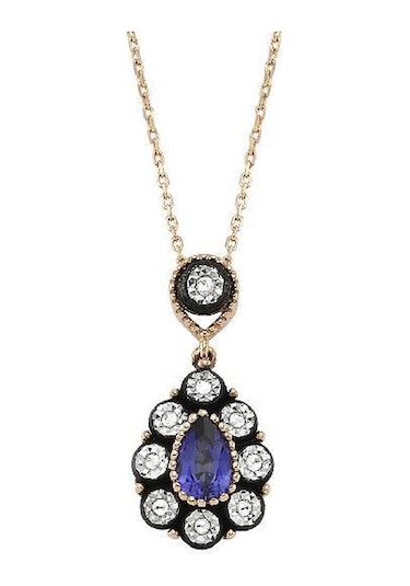 Altınbaş Elmas Safir Kolye N11.492