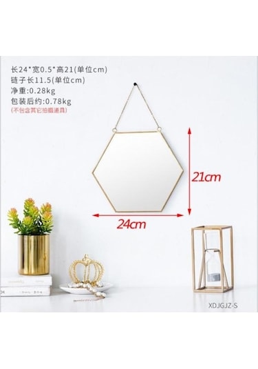 Pazly Suntek S Magideal İskandinav Ferforje Duvar Boyama Banyo Ayna Asılı Altın Wd Altın