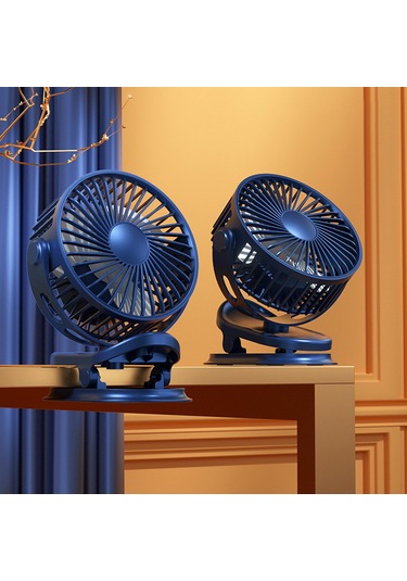 Honmex Usb Şarjlı 4000mah Klemeli Fan - 3 Hızlı, 360 Ayar, Masaüstü/asma/klem 3'ü 1 Arada Pembe