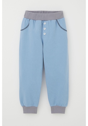 Breeze Erkek Çocuk Eşofman Altı Kedicik Düğme Aksesuarlı Cep Kısmı Kontrast Dikiş Detaylı 1-4 Yaş, Mavi Mavi Breeze Erkek Çocuk Eşofman Altı Kedicik Düğme Aksesuarlı Cep Kısmı Kontrast Dikiş Detaylı 1-4 Yaş, Mavi Mavi