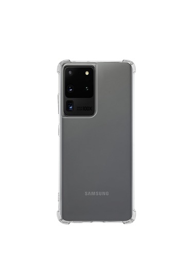 Samsung Galaxy Uyumlu S20 Ultra Köşe Korumalı Airbag Antishock Silikon Kapak