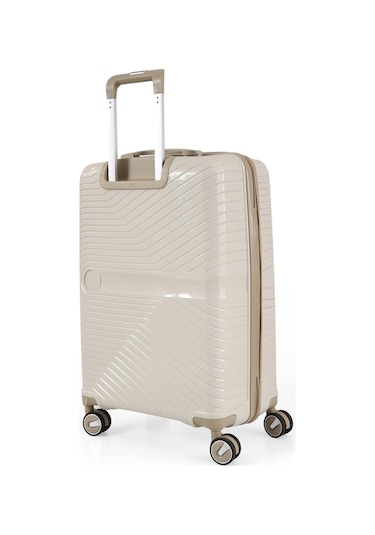 Ççs 5239 Polipropilen Kabin Boy Valiz Beyaz-bej Beyaz - Bej