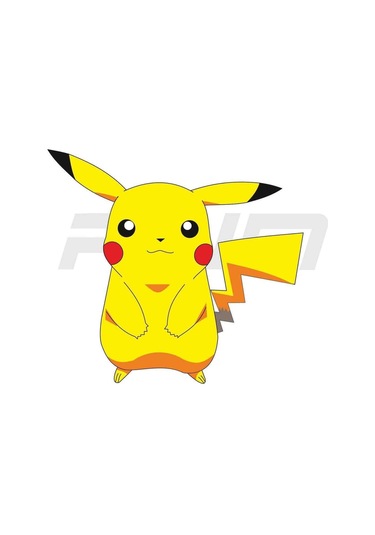 Pokemon Pıkachu Araba,motosiklet,kask,laptop,cam,telefon Sticker Sari