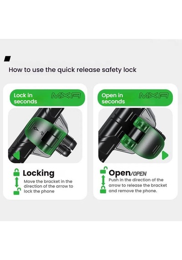 Sones Kewig Motosiklet Bisiklet Engelsiz Cep Telefonu Kamera Navigasyon Braketi M29-c2