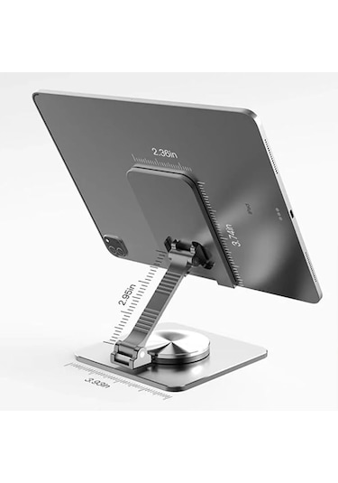 Metal Katlanabilir Telefon Tutucu Tablet Standı 360 Derece Dönen