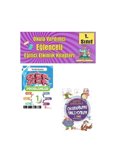 1.sınıf Yeni Nesil Sorularla Gıcır Gıcır Problem + Eğitici Öykülerle Okuduğumu Anlıyorum