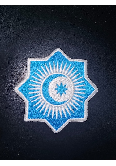 Dükkan Design Türk Devletleri Teşkilatı Bayrağı Nakış Patch/yama Mavi