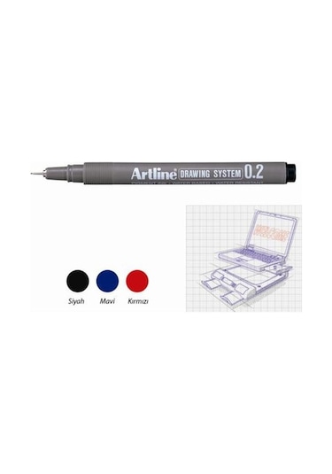 Artlıne Çizim Kalemi Drawıng System 0.2Mm 232 Siya