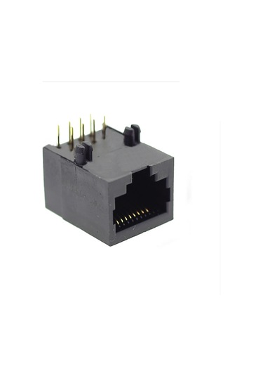 8P8C Plastik Rj45 Soket Ethernet Bağlantı Soketi 8 Pin Pcb Montaj