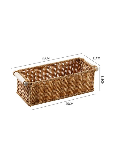 Suntek Magideal Taklit Rattan Sepetleri Depolama Sepeti Kutusu Ev Bar M